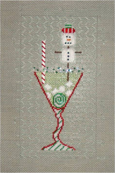 DRINK CHRISTMAS Marshmallow	6” x 2.5” 18 Mesh Sew Much Fun