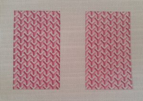 AF18Pb	Pink Back Y Pattern Clutch 6" H x 9" W	14 Mesh Anne Fisher Needlepoint, llc