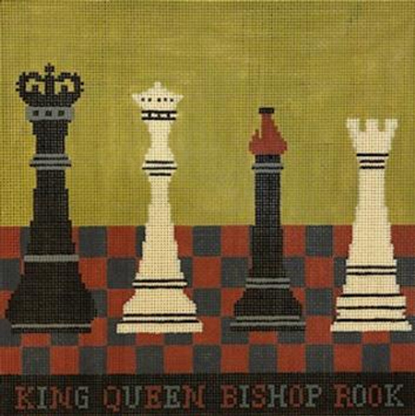 WK2083 Chess 10X10 13 Mesh Cooper Oaks Designs