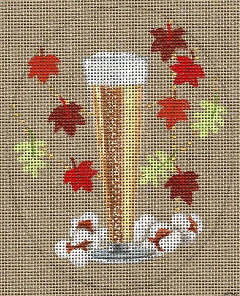 8132 Passionate Pilsner OKTOBERFEST 18 mesh 4 x 5” Leigh Designs Canvas Only Inquire If Stitch Guide Is Available