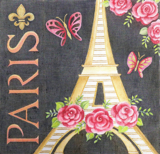 JG-111 Paris Eiffel Tower 12 x 12  Mesh Janice Gaynor