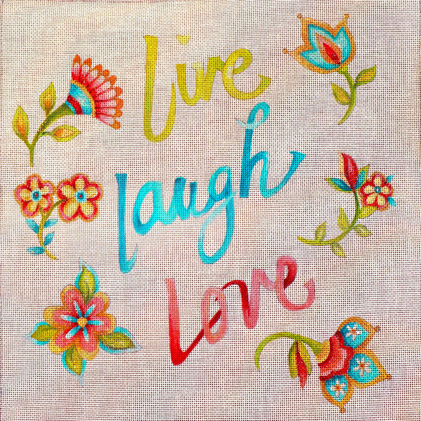 JG-118 Live Laugh Love 12 x 12  18 Mesh Janice Gaynor