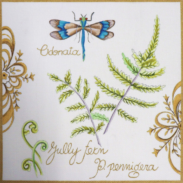 JG-106 Botanical Dragonfly 12 x 12  18 Mesh Janice Gaynor