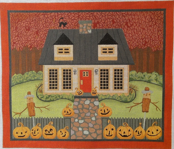 TK-10	Halloween House 12" x12" 18 Mesh Teresa Kogut Love You More