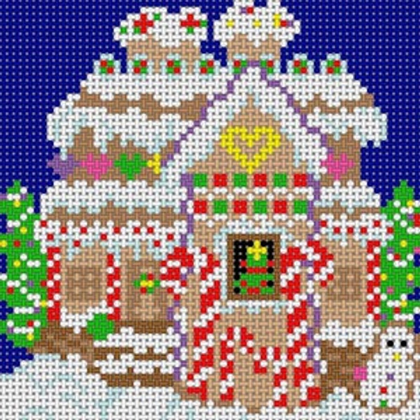 M-105 Gingerbread House 18 Mesh 31⁄4x31⁄4 Treglown Designs