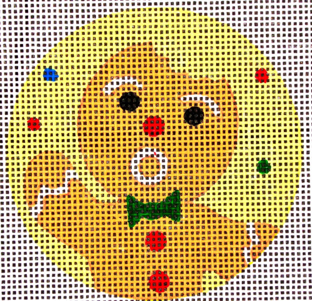 JTM-R17 OH NO!" Gingerbread  3" Round Mesh Love You More