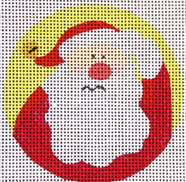 JTM-R14 Santa Thinking   3" Round Mesh Love You More