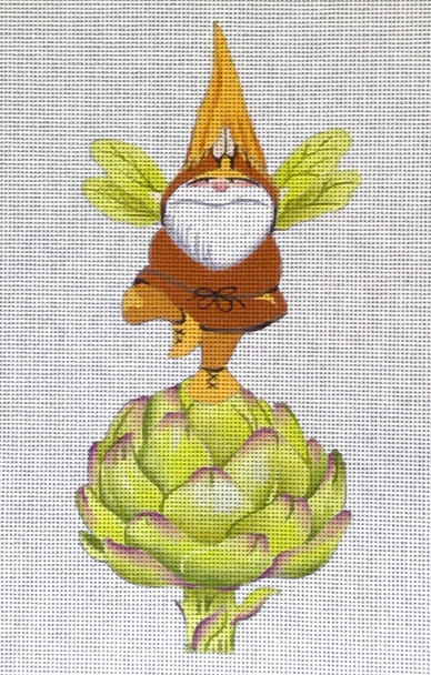 GA-20 Gnome on Artichoke 6" x 8" 18 Mesh Geoffrey Allen Love You More