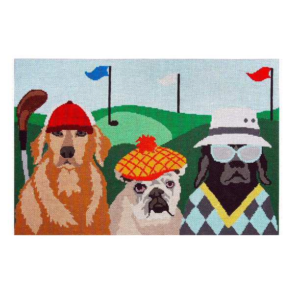 LRE-PL32 Putts & Mutts 14 x 9.25 18 Mesh  Liora Manne 