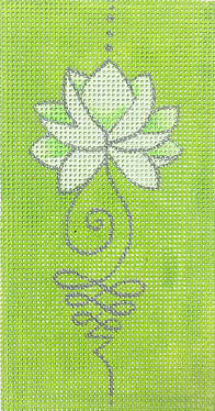 Cases and Inserts C3  Lotus Enlightenment  3.5 x 7 13 Mesh Oasis Needlepoint