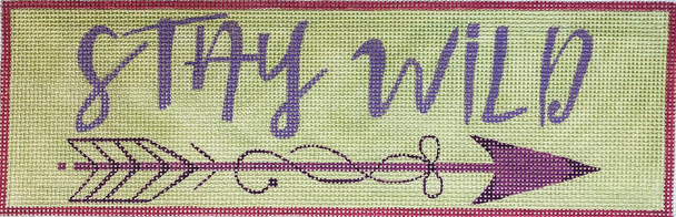 Daily Inspiration DI8 Stay Wild 3.75" x 12"  18 Mesh Oasis Needlepoint 