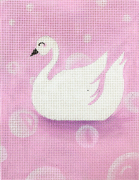 Youngster Y3 Swan Bubbles 6 x 8 13 Mesh Oasis Needlepoint 