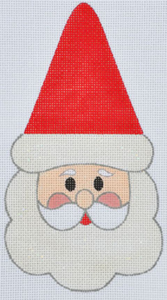 JC-07  Snowflake Santa (includes stitch guide by Janet Casey) 4x7  18 Mesh JANET CASEY