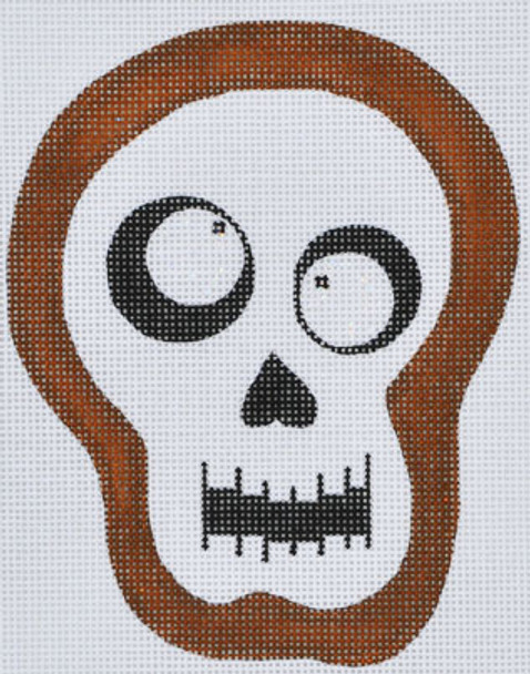 JC-12 Mr. Bones (includes stitch guide by Janet Casey)  4 1⁄4x 6 1/2  18 Mesh JANET CASEY