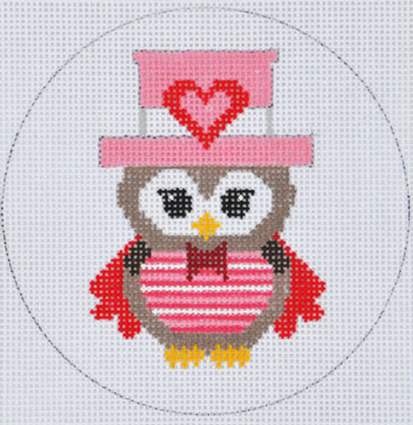 ZIA-113 Valentine Owl    4” Round 18 Mesh ZIA DESIGNS Danji Designs