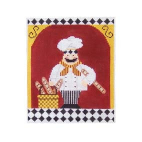 Pillow P110 The French Baker 5.5 X 6.25 18 Mesh Shelly Tribbey Designs