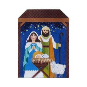 Nativity Creche Figures & Scenes CR83 Nativity Stand-up 8X11 18 Mesh Shelly Tribbey Designs