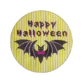 Halloween H62 Batty Greeting 6" RD 18 Mesh Shelly Tribbey Designs