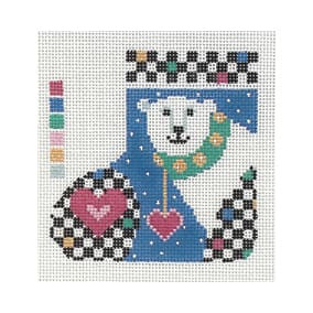 Skate with Decorative Blade Twelve Days of Christmas SK126 Checkered Polar Christmas 3 x 5 18 Mesh Shelly Tribbey Designs