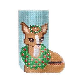 Holiday Skate 13 Mesh SK203-13 Festive Reindeer 3.25X4.5 Shelly Tribbey Designs