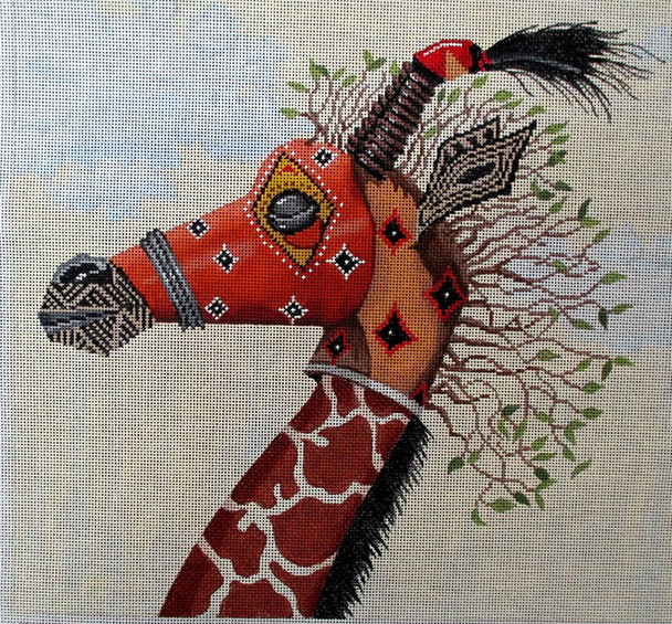 TC-7 Tribal Mask-Giraffe	12 x 11 18 Mesh TIMOTHY CHAPMAN DESIGNS