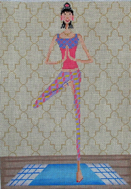 DTK-4	"Doing It With Style"  A - A Little Ommm	8x11 18 Mesh Tapestry Fair