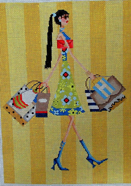 DTK-4 "Doing It With Style" B - A Little Shopping	8x11 18 Mesh Tapestry Fair