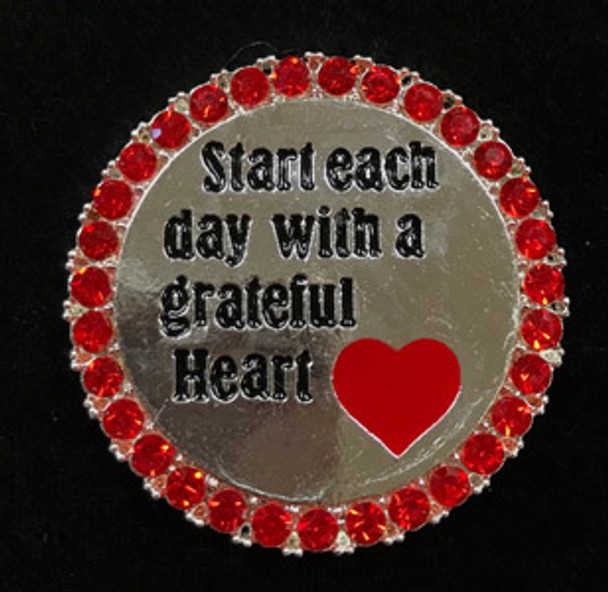 Words And Sayings:   Start Each Day With A Grateful Heart Chatter Buddy Needle Minder The Meredith Collection ( Formerly Elizabeth Turner Collection)