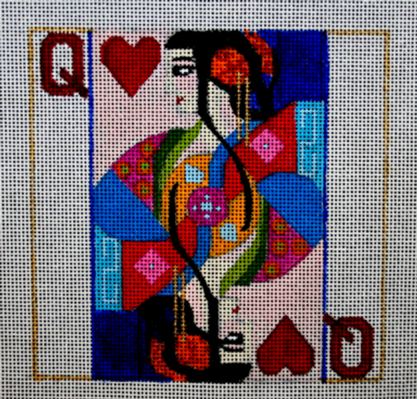 A195  Melissa Prince 5 x 5 Queen of Hearts