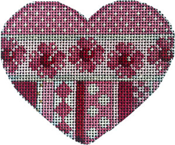 HE-851 Dots/Heart Flowers/Patterns Heart 3.5x3 18 Mesh Associated Talents 