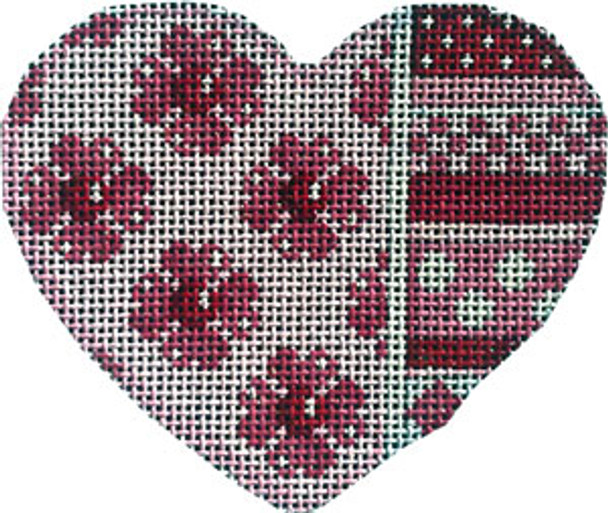 HE-852 Heart Flowers/Horizontal Patterns 3.5x3 18 Mesh Associated Talents 