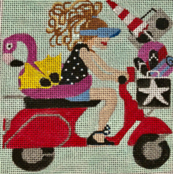 V07 Melissa Prince VESPA 18 Mesh 5 X 5 BEACH BABY