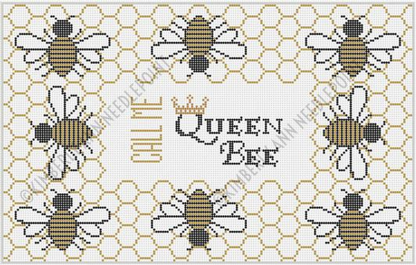 MBB-10 CALL ME QUEEN BEE 8.75"X 13.75" 13 Mesh KIMBERLY ANN NEEDLEPOINT!