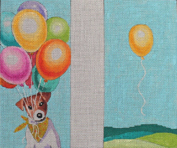 EY201 Dog w. balloons 3.5x7 doudle 18 Mesh Colors of Praise 