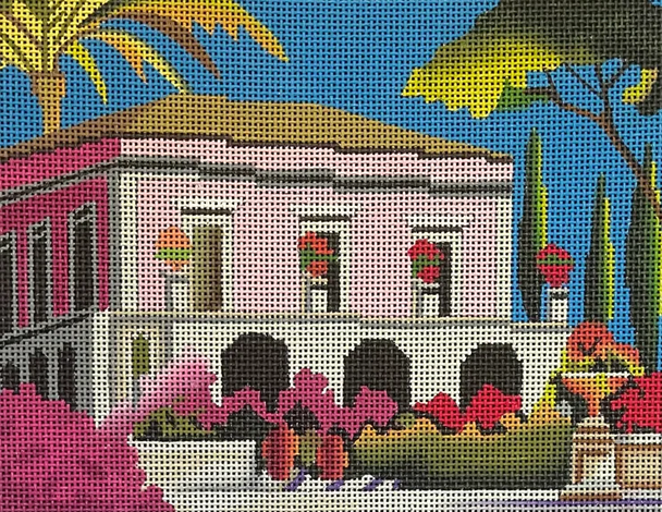 MC450 Pink Bahamas house 9x7 13 Mesh Colors of Praise