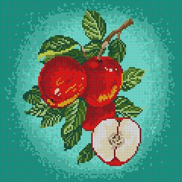 G-536 Apples 12 Mesh 10 x 10 Treglown Designs