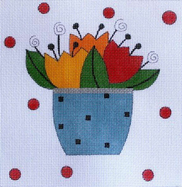 MH1702 Tulips 6.25 x 6.25 18 Mesh Mile High Princess Designs