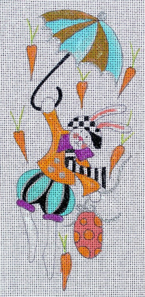 MH1808 Randall Bunny With Stitch Guide 4 x 8.5 18 Mesh Mile High Princess Designs