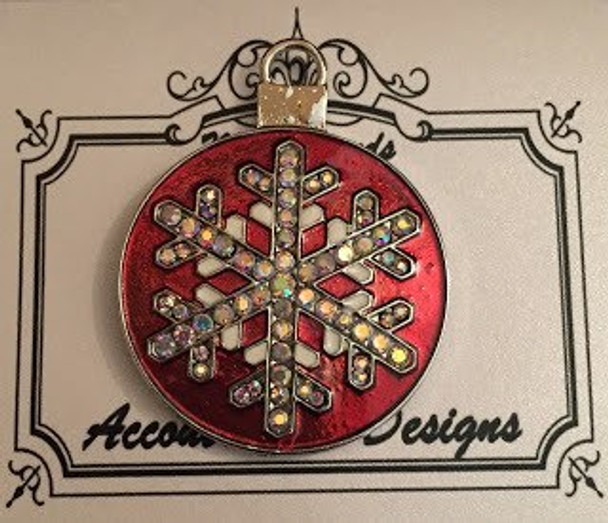 CHRISTMAS Ornament Snowflake Needle Minder Magnet Accoutrement Designs