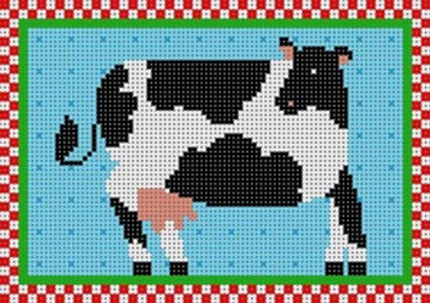LP-018 Country Cow 12 Mesh 7x5 Linda Pietz