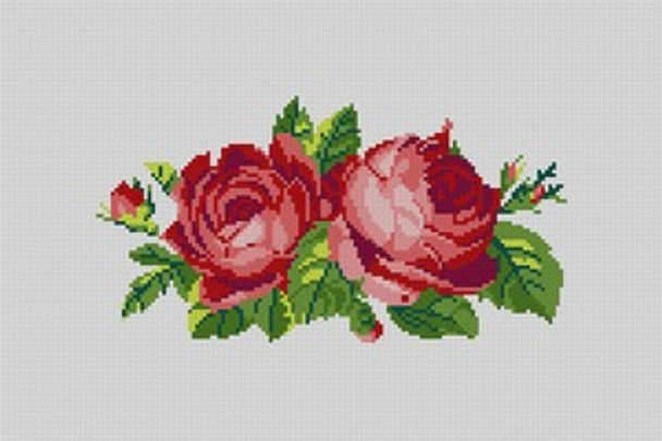 LP-058 Roses 12 Mesh 12 x 18 Linda Pietz