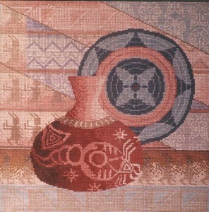 I-058 Indian Pot/Basket 12 Mesh 14x14 Treglown Designs