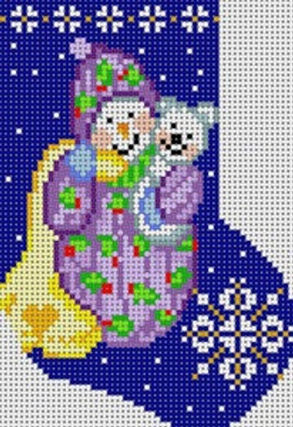M-129 Baby Snowman Mini 14 Mesh 4x51⁄2 Treglown Designs
