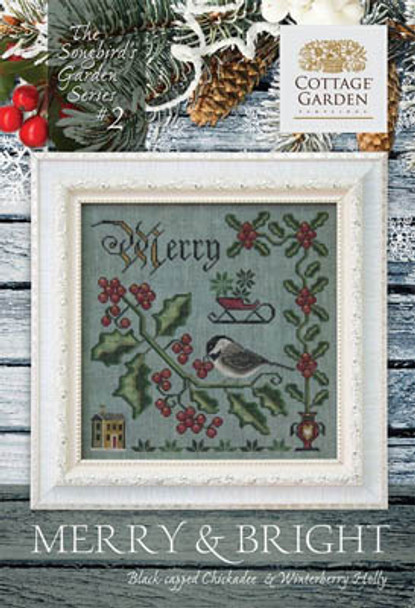 Songbird's Garden 2 - Merry & Bright by Cottage Garden Samplings 159w x 159h 18-2182 YT W