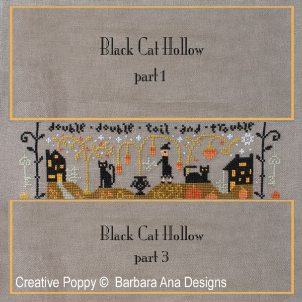 Black cat Hollow (Part Two)  151 x 63 Barbara Ana Patterns YT 