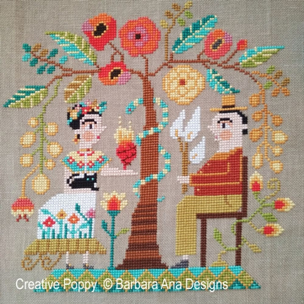 YT Frida & Diego 118 x 116 Barbara Ana Patterns