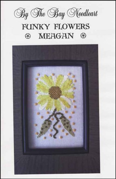 zwBN72 Funky Flowers Meagan 42 x 70 By the Bay Needleart  YT