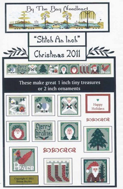 YT Stitch An Inch Christmas one block 28 x 28 By the Bay Needleart