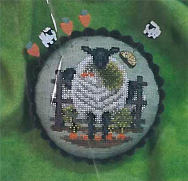 Carrots for Ewe - Pincushion 174 Blackberry Lane Designs 52 x 53 17-2338 YT