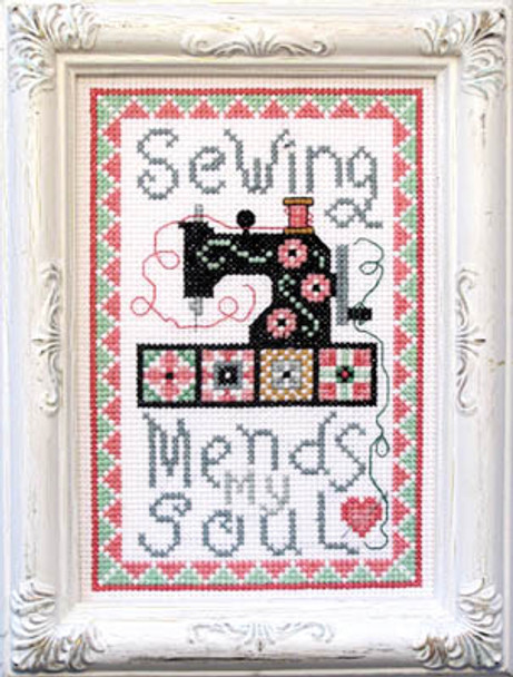 Sewing Mends My Soul 59w x 89h Bobbie G Designs 18-1640 